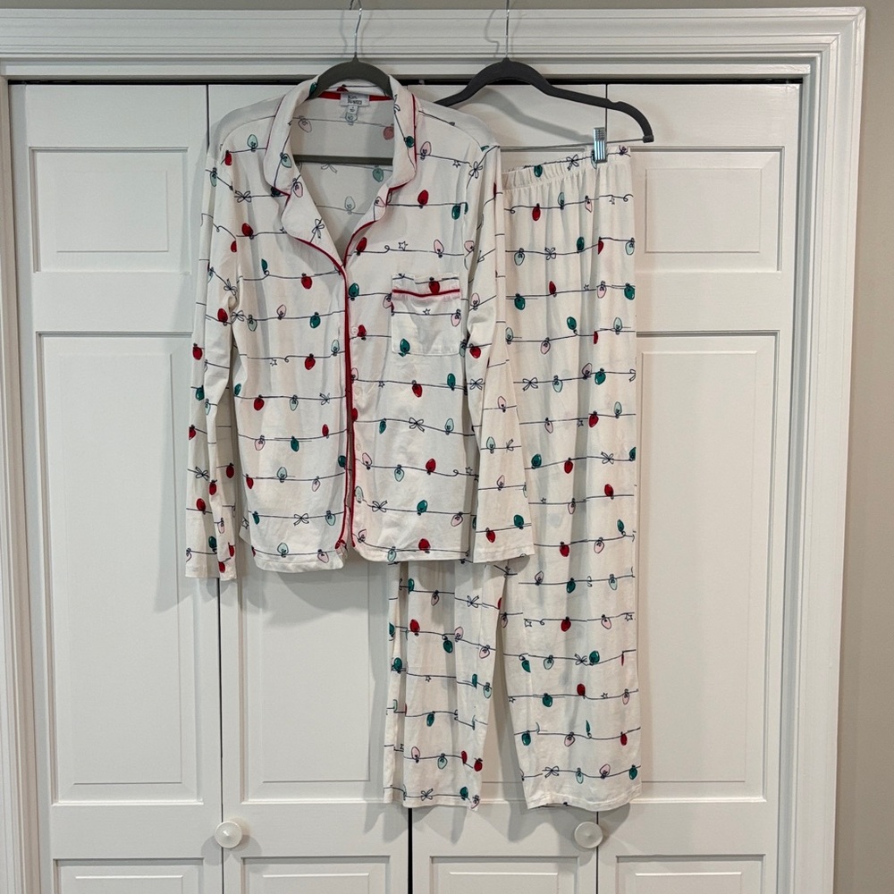 Christmas Pajamas with Colorful Lights Pattern